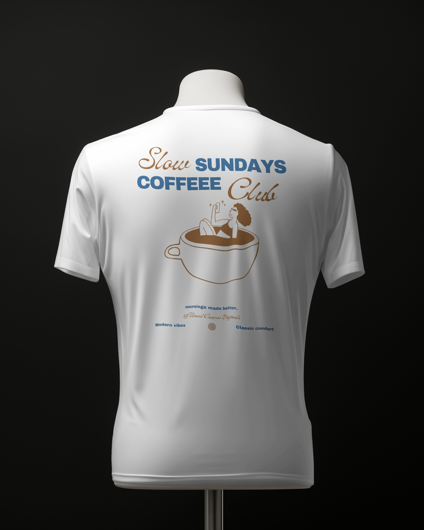 Sunday Coffee Stroll Tee | Thread Canvas Coffee Club (Premium)