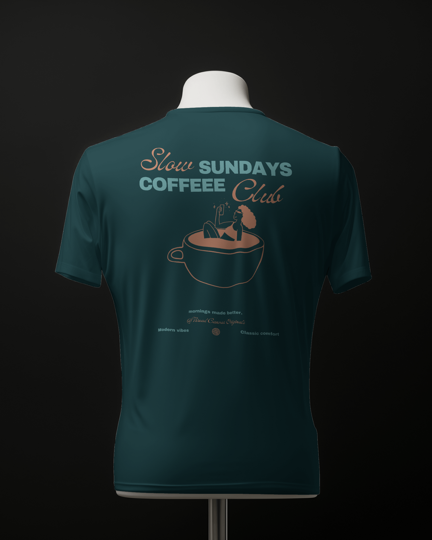 Sunday Coffee Stroll Tee | Thread Canvas Coffee Club (Premium)
