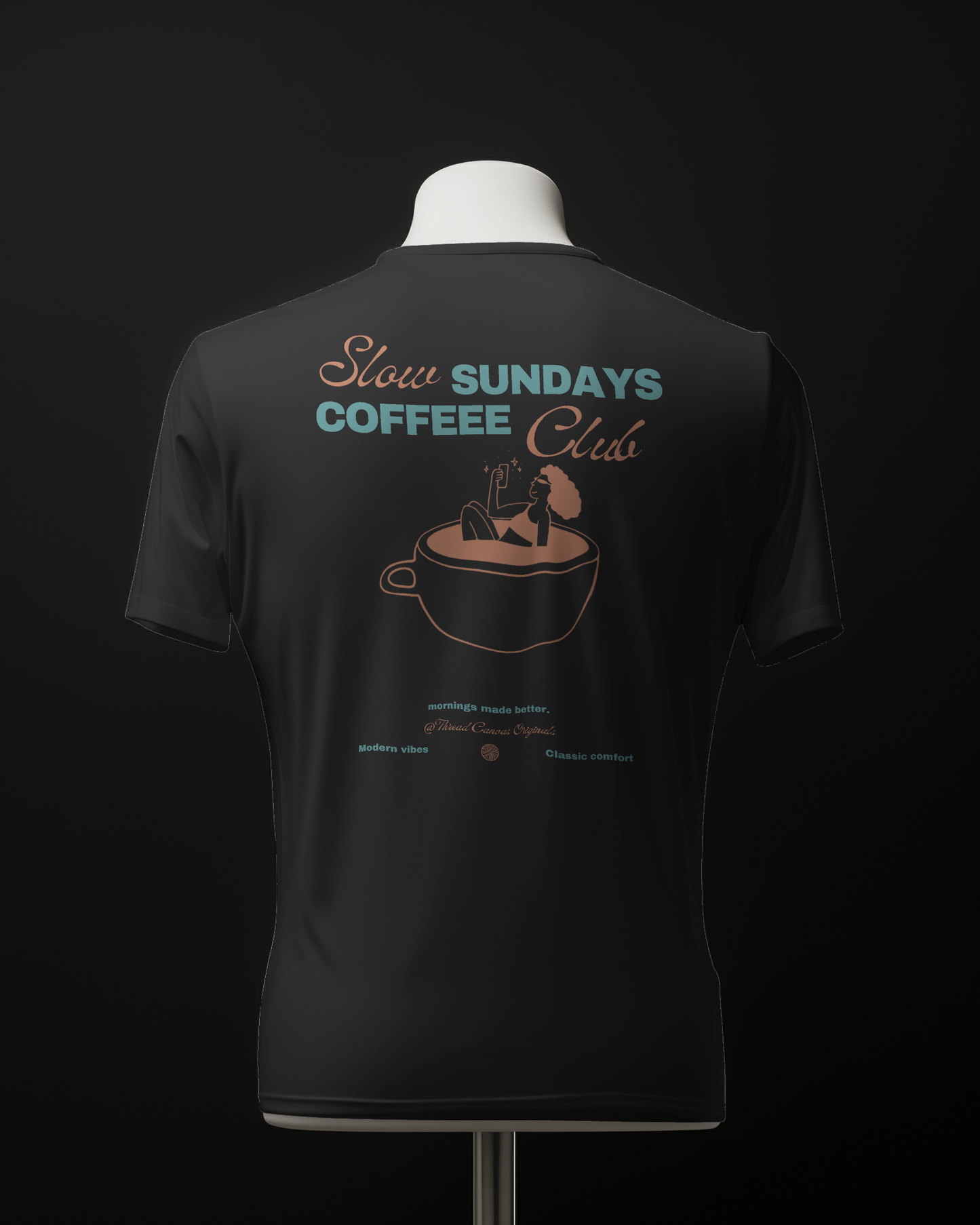 Sunday Coffee Stroll Tee | Thread Canvas Coffee Club (Premium)