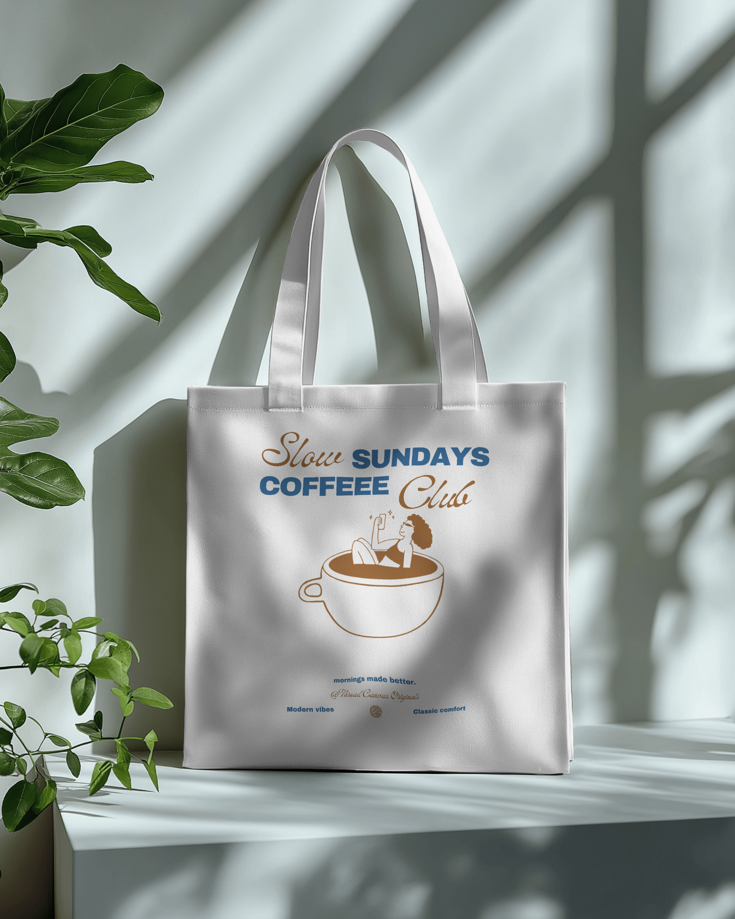 Sunday Coffee Stroll Tote | Thread Canvas Coffee Club