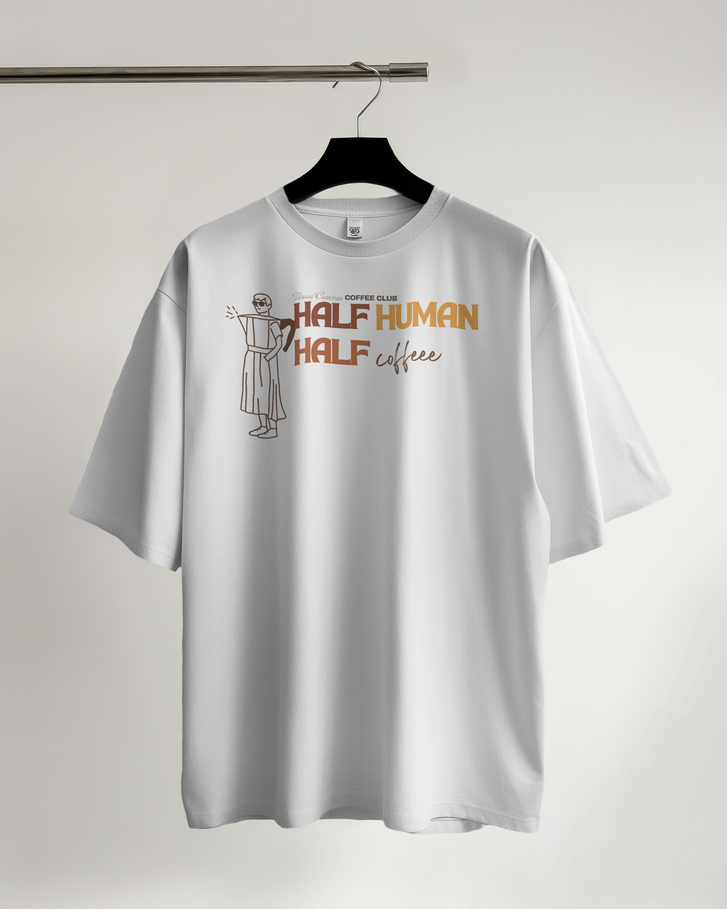 Half Human, Half Coffee Tee | Thread Canvas Coffee Club (Premium)